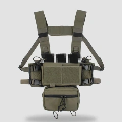 Customized Tactical Accessory Chest Rig Heavy Duty Tactical Harness Vest Rig Tactical Training Chest Rig Best Selling Tactical Pouches Chest Rig Heavy Duty Tactical Rig Bag for Chest Camo Tactical Rig Hunting Vest