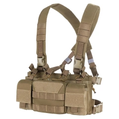 Factory Direct Sales Utility Tactical Vest Chest Rig Tactical MOLLE Chest Rigs with Pouch Tactical Vest for Hunting Training Chest Rig Tactical Molle Chest Rig Adjustable Detachable Training Modular Vest with Mag Pouch Training Micro Chest Rigs