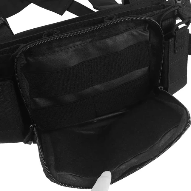 Outdoor Camouflage Tactical Vest Good Quality Tactical Training Vest Tactical Chest Rig with Magazine Pouch Outdoor Tactical Chest Mini Rig Multifunctional Training Vest with Mag Pouches Adjustable Tactical Vest Chest Rig