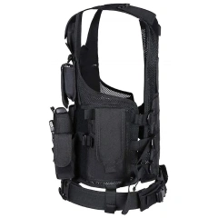 High Quality Encryption Polyester Tactical Gear Vest Adjustable Training Tactical Vest Lightweight Assault Vest  high-quality Durable Waterproof Training Chest Rig stab-proof Sports Training vest Assault Vest