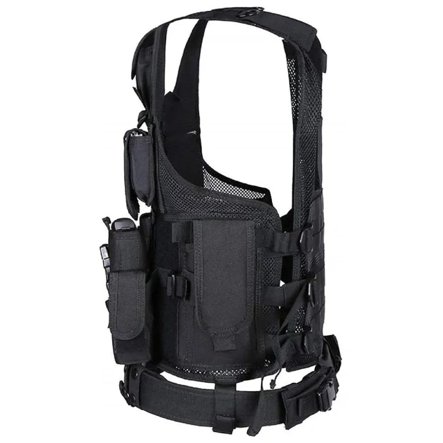 High Quality Encryption Polyester Tactical Gear Vest Adjustable Training Tactical Vest Lightweight Assault Vest  high-quality Durable Waterproof Training Chest Rig stab-proof Sports Training vest Assault Vest