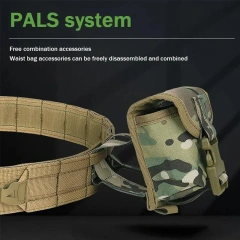 Detachable Camping Adjustable Outdoor Tactical Belts Multifunctional Eight Piece Set Detachable and Adjustable Training Belt  Lightweight Tactical Belt Riggers Belts Men and Women Quick Release Heavy Duty Men and Women Tactical Belt