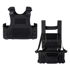 Customized High Quality Training Chest Rig for Outdoors Lightweight Tactical Hunting Vest Breathable Training Vest for Men Training Chest Rig stab-proof Vest Backpack for outdoors Breathable Paintball  fashion security Training vest