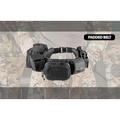 Wholesale Outdoor Work High-density Tactical Belt Duty Quick Release Adjustable  Utility Adjustable and Detachable Belt  Camping and Everyday Use Quick-release Buckle tactic Waist Belt high density Material Duty Utility Waist sport enthusiasts Belt
