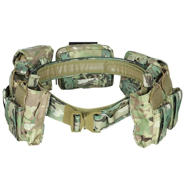Wholesale Adjustable Outdoor Modular Tactical Belt Sets Duty Belts Utility Belt with Accessories Pouches Security Equipment  Elastic Braided Stretch Men Golf Casual Jeans Belts Woven Nylon Work Belts Men Pants Shorts Tactical Belt