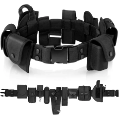 Tactical Outdoor Duty Utility Wear-resistant Waist Belt Durable and Fashionable Tactic Waist Belt High Quality Accessories  Multifunctional Outdoor Tactical Belt Hunting Bags Tactical Belt Holster Security Duty Utility Belt with Pouches Holster Gear