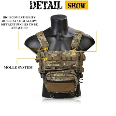 Training Micro Modular Paintball Cosplay Vest  Waterproof Running Children Vest Training High Density Outdoor Vest    Multiple Pockets Good Toughness Outdoor Activities Training Camouflage Vests