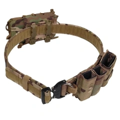 High Quality Durable Multifunctional Modular Equipment Outdoor Sport Enthusiasts Tactical Belt Hunting Belt with Medical Pouch  High Quality Men Fashionable multifunctional Tactical Belt Wear-resistant Durable Stretch Nylon Web Tactical Belt