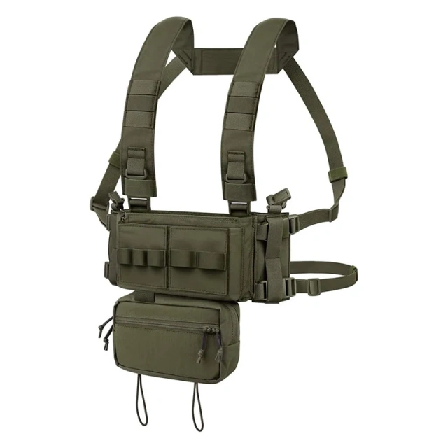 Customized Tactical Chest Rig Training Vest Tactical Vest Micro Chest Rig with Pouches Tactical Molle Chest Rig Tactical Micro Chest Vest Good Quality Camouflage Tactical Chest Rig With Mag Pouches Tactical Vest Chest Rig
