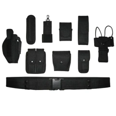 Tactical Duty Belts with Holster Flashlight Pouch Handcuff Case Sets Tactical Multifunctional Utility Kit Belts  Breathable Men Stretch Canvas Belt Durable Plastic durable Buckle Work Travel Sports Waist Elastic Tactical Belts