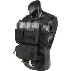 Tactical Micro Chest Rig with Pouches Tactical Chest Rig Vest Bag for Camping Hiking Training Tactical Chest Rig Hot Sale Outdoor Tactical Accessory Molle Vest Tactical Pouch Bag Vest Tactical Camouflage Chest Rig Harness for Tactical