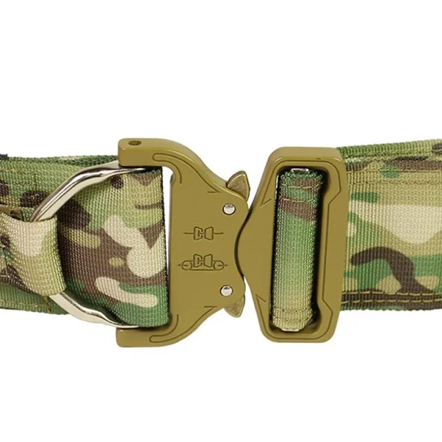 Adjustable Strap Outdoor Belt Set Multi Functional Combination Waist Seal Nylon Detachable and Adjustable Tactical Belt  Reversible Ratchet Belt Wear-resistant Lightweight Nylon Web Golf Tactical Belt with Automatic Slide Buckle
