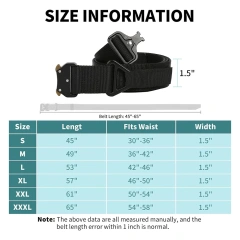 Adjustable Men's Tactical Waterproof Multifunctional Wear-resistant Rigger Belt Utility Web Nylon Novelty Work Belt  Outdoor Premium Adjustable Quick Release Tactical Security Duty Equipment Heavy Duty Belt Modular Equipment Waist Belt