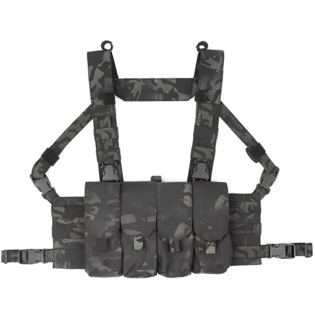 Wholesale Tactical Quick Release Chest Rig Vest High Quality Tactical Mole Vest Chest Rig Tactical Hunting Vest Bag Training Equipment Hunting Chest Vest Tactical Vest MOLLE Chest Rig Quick Release Tactical Belly Chest Rig
