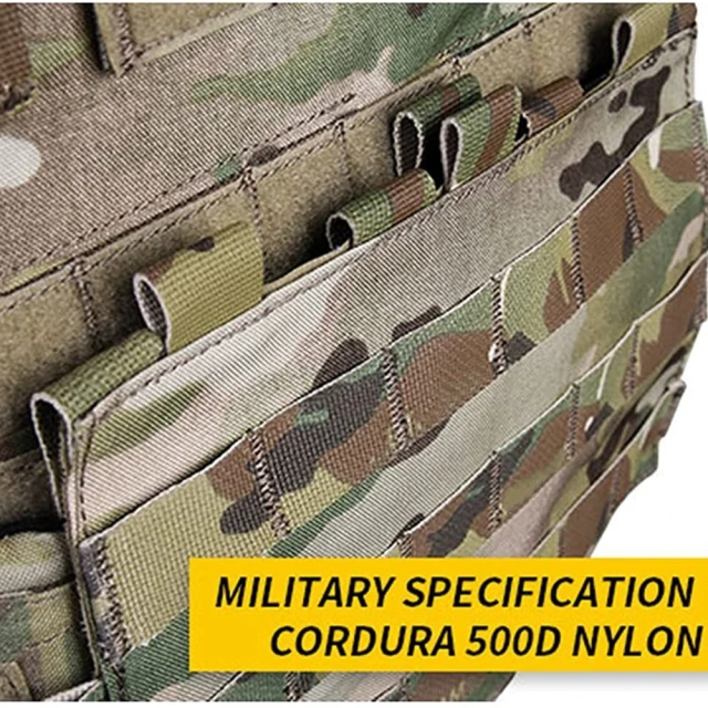 Customized Lightweight Assault Training Vest Tactical Style Adaptive Vest Heavy Version Tactical Training Vest for HuntingTraining outdoors Breathable Wear-resistant stab-proof Vest Outdoor Equipment for Men