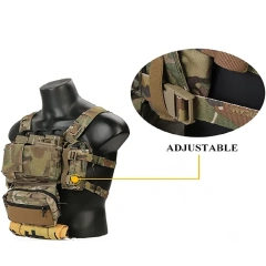 Training Micro Modular Paintball Cosplay Vest  Waterproof Running Children Vest Training High Density Outdoor Vest    Multiple Pockets Good Toughness Outdoor Activities Training Camouflage Vests