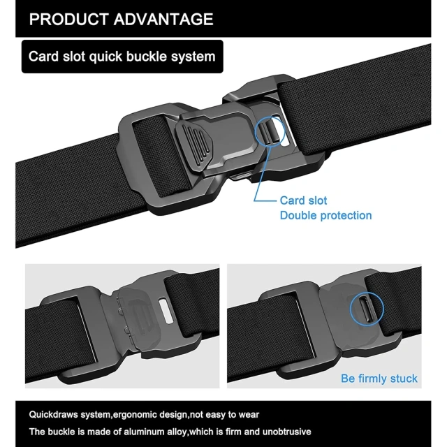 Durable Waterproof Men Nylon Web Work Belt with Quick Release Heavy Duty Buckle Wear-resistant Tactical Belt  Adjustable Quick-release Buckle hiking camping Tactical Belt sport enthusiasts Multiple tactical High Quality Duty Belts