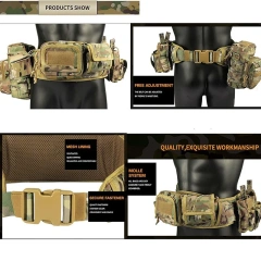 Wholesale Outdoor Work High-density Tactical Belt Duty Quick Release Adjustable  Utility Adjustable and Detachable Belt  Hot selling Training durable Nylon Belt Concealed Carry Holsters with Heavy Duty Quick Release Buckle Tactical Belts