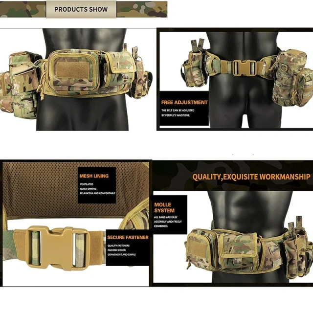 Wholesale Outdoor Work High-density Tactical Belt Duty Quick Release Adjustable  Utility Adjustable and Detachable Belt  Hot selling Training durable Nylon Belt Concealed Carry Holsters with Heavy Duty Quick Release Buckle Tactical Belts
