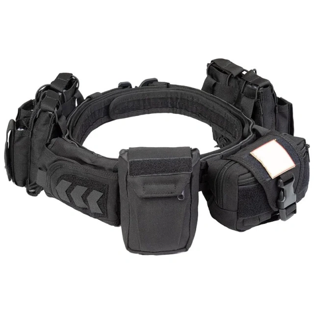 Upgrade Double Adjustment Tactical Belt Sport Enthusiasts Detachable Tactical Duty Belts Utility Belts with Accessories Pouches  Lightweight sport enthusiasts Mountaineering Tactical Belt with Quick Draw Holster Medical Bag Paintball Hunting Tactical Belt