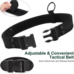 Heavy Duty Adjustable Modular Equipment Security Utility Tactical Belt with Components Pouches  Holster for Security Hunting  Multifunctional Security Belts high density Waist Pack Hunting Utility Kit Duty Belt Tactical Training Belt Pouch Holster Bag