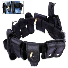 Outdoor Detachable Multifunctional Security Tactical Utility Waist Belt Nylon Adjustable Modular Equipment Outdoor Duty Belts  Modular Equipment practical Tactical Waistband Gear Set Pouch Quick Detach Outdoor Training Hunting Sport Adjustable Belt