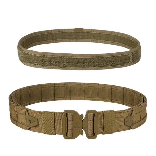 Wholesale Outdoor Gear User Tactical Belt High Density Material Outdoor Hunting Tactical Storage Bag Duty Security Traffic Belt   Adjustable Training durable Men Stretch Canvas Belt Durable Plastic Buckle for Work Travel Sports Elastic Tactical Belt