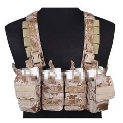Best Selling Tactical Chest Rig Vest Tactical Recon Vest with Magazine Pouch Camouflage Chest Rig Harness for Hunting Outdoor Camouflage Chest Rig Bags New Men Women Protective Tactical Vest Soft Tactical Chest Rigs with Pouches