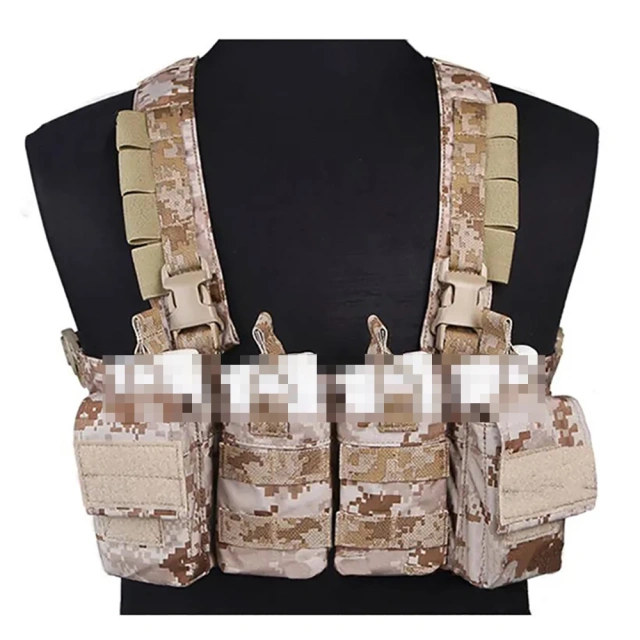 Best Selling Tactical Chest Rig Vest Tactical Recon Vest with Magazine Pouch Camouflage Chest Rig Harness for Hunting Outdoor Camouflage Chest Rig Bags New Men Women Protective Tactical Vest Soft Tactical Chest Rigs with Pouches