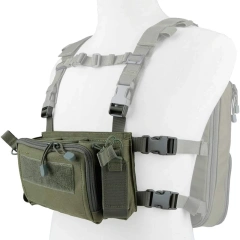 Wholesale Camouflage Tactical Vest Tactical Equipment Chest Rig Good Quality Tactical Chest Rig for Hunting Custom Tactical Hunting Vest with Molle Pouches High Quality Tactical Chest Rig Bag Tactical Molle Chest Rig Vest