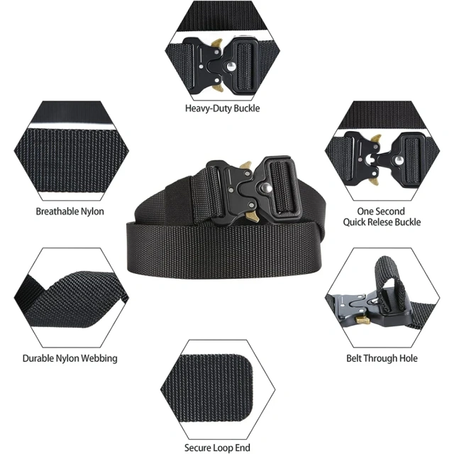 Breathable Men's Multifunctional Tactical Belt Heavy Duty Webbing Belts Adjustable Style Nylon Belts  Wholesale Multifunctional multifunctional Security Belts Tactical Outdoor Hunting Utility Belt With Pouch Sets Utility Kit Belt