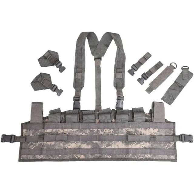 Wholesale Price Tactical Equipment Chest Rig Outdoor Tactical Safety Chest Rig Camo Tactical Hunting Chest Rig Outdoor Tactical Chest Harness Rig Bag Tactical Vest for Hunting Bag Tactical Chest Rig With Pouch