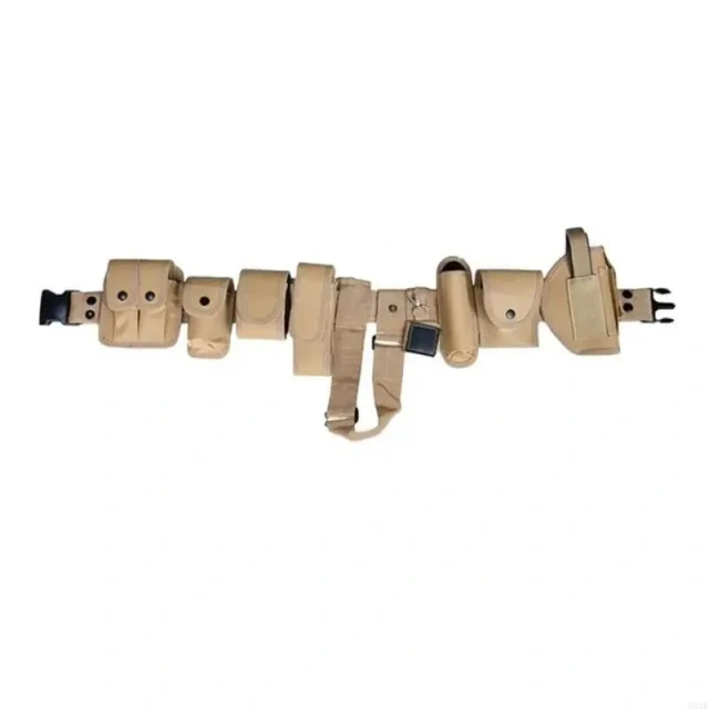 Nylon Utility Belt with Multiple Storage Pocket Fast Release Buckles Adjustable Hiking Camping Outdoor Sport Tactical Belt   Wholesale Durable Waterproof Tactical Golf Belt Adjustable Training Stretch Nylon Belts Jeans with Magnetic Buckle