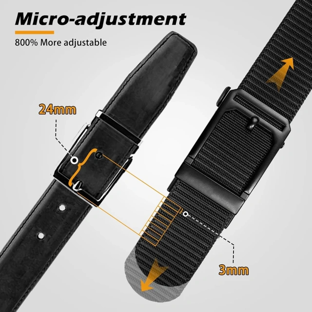 Wear-resistant Lightweight Nylon Web Work Belt with Automatic Slide Buckle Adjustable Men's Ratchet Tactical Belt  High Quality Premium Adjustable Tactical Duty Belt Set High density Material Nylon Adjustable Quick-Release Tactical Belt