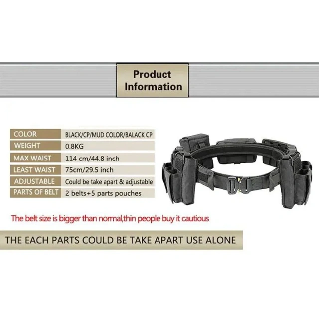 Camping and Everyday Use Tactical Belt Utility Nylon Tactical Duty Belt  Tactic Sport Enthusiasts Training Waist Belts  High-quality Wear-resistant Lightweight Men's Core multifunctional Wear-resistant Reversible Tactical Belt