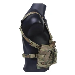 Camouflage Tactical Vest Rig with Magazine Pouch Tactical Vest Chest Rig Tactical Chest Training Vest for Hunting Tactical Accessories Chest Rig CAMO Micro Chest Rig with Magazine Pouches Camo Harness Tactical Vest