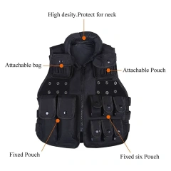600D Nylon Children Training Vest Outdoor Assault Training Games Vest High Quality Protective Tactical Jacket Vest Hot selling sports equipment security vest Training Quick Release Mag Pouch Vest