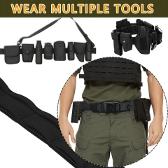 Durable Wear-resistant Lightweight Sports Tactical Belt Adjustable Training Quick Release Nylon Belt  Wholesale Durable practical Tactical multifunctional Waist Bag High Quality Camouflage Belt With Pouches Modular Equipment