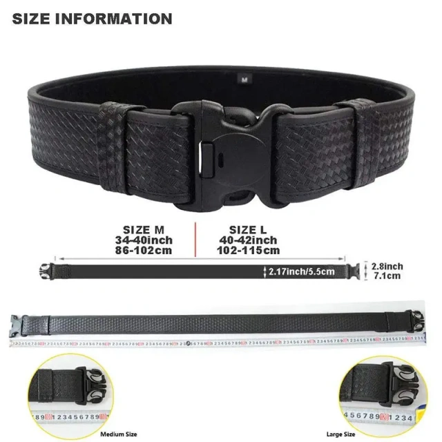High Density Outdoor Material Multifunctional Duty Web Training Belt Rig with Handcuff Case Duty Belt Tactic Waist Belts  Fashionable Men's Lightweight Training Juniors Casual Braided high-quality Durable Canvas Woven Fabric Tactical Belt