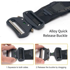 Wear-resistant Training Durable Molle Belt Quick Release Sports Rigger  Belt With Inch Inner Belts  High Quality Durable Tactical Security Duty Belts Multifunctional Flashlight Pouch Sets Utility Kit Belt multifunctional Duty Belt