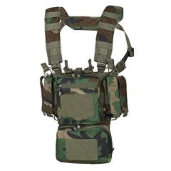 Custom Outdoor Tactical Chest Rig Heavy Duty Training Mini Rig Vest Outdoor Protective Tactical Chest Rig Top Selling Tactical Micro Chest Vest Camouflage Tactical Safety Chest Rig Vest Multi-functional Tactical Chest Rig Vest