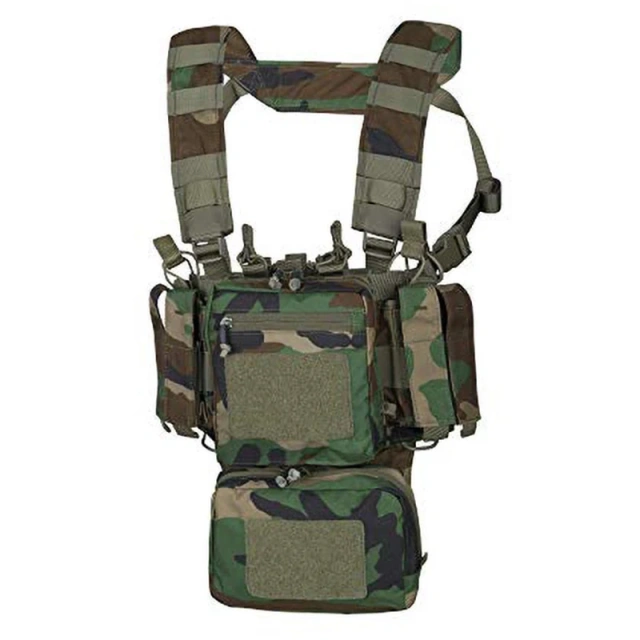 Custom Outdoor Tactical Chest Rig Heavy Duty Training Mini Rig Vest Outdoor Protective Tactical Chest Rig Top Selling Tactical Micro Chest Vest Camouflage Tactical Safety Chest Rig Vest Multi-functional Tactical Chest Rig Vest