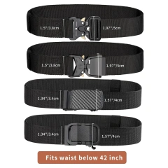 Wholesale Men Nylon Tactical Ratchet Belt Riggers Work Belts Adjustable Quick-Release Training Gift Belts  Outdoor Tactical Flashlight Pouch wear-resistant Sets Multifunctional Utility Kit Belt Hiking Duty Belt Security Duty Belts