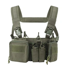 Wholesale Men Nylon Hunting Chest Rig Tactical Pack Chest Rig with Magazine Pouch Micro Tactical Chest Rig Wholesale Outdoor Tactical Harness Chest Rig High Quality Training Vest Chest Rig Utility Tactical Rig Pouch for Chest
