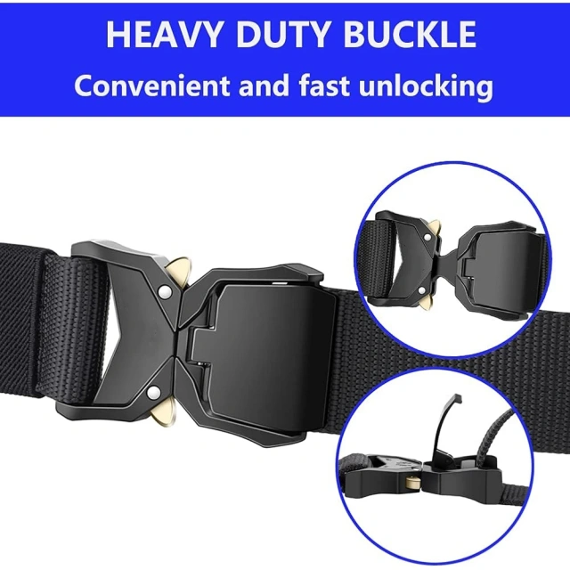 Waterproof Multifunctional Tactical Belt Riggers Belts Heavy Duty Quick-Release Aluminum Alloy Buckle Tactical Belt  Heavy duty High Density Durable Hunting Material Tactical Belt with Pouches Duty Belts Outdoor Work wear-resistant Belts