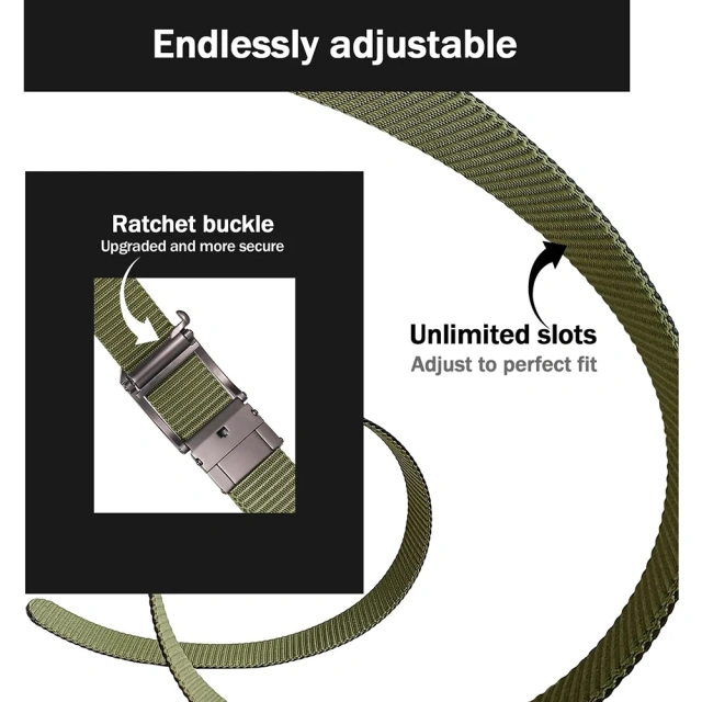 Adjustable Fashionable Reversible Multifunctional Ratchet Belt Wholesale Nylon Web Tactical Work Belt  Adjustable Heavy Duty Utility Belt Quick-Release Belts with Pouch for Tactical Security Tactical Accessory Security Duty Equipment