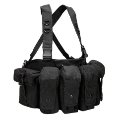 High Quality Outdoor Tactical Chest Rig Hunting Vest Molle Pouch Hunting ACU Tactical Vest with Magazine Pouch Men Nylon Tactical System Chest Rig High Quality Tactical Vest with Magazine Pouch Tactical Carrier Chest Rig