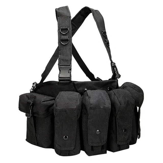 High Quality Outdoor Tactical Chest Rig Hunting Vest Molle Pouch Hunting ACU Tactical Vest with Magazine Pouch Men Nylon Tactical System Chest Rig High Quality Tactical Vest with Magazine Pouch Tactical Carrier Chest Rig