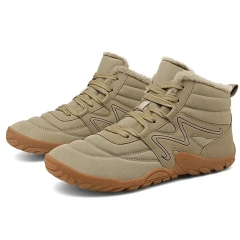 Fashionable Men Women Tactical Winter Thermal Athletic wear-resistant Minimalist Sneakers Snow multifunctional Oxford Boots Fashionable Warm Snow Boots Men's Plush Lace-Up Winter Boot Comfort Platform Outdoor Wear-resistant Tactical Oxford Boots