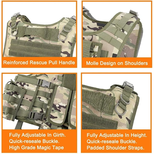 Wholesale Training Hunting Vest High Quality Training Tactical Vest for Outdoors Breathable Men Tactical Vest high-quality durable Adjustable Breathable Assault Training outdoors Breathable Vest